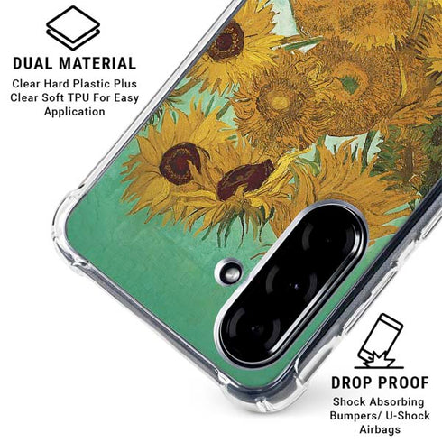 Sunflowers 1888 by Van Gogh Galaxy A36 5G Clear Case