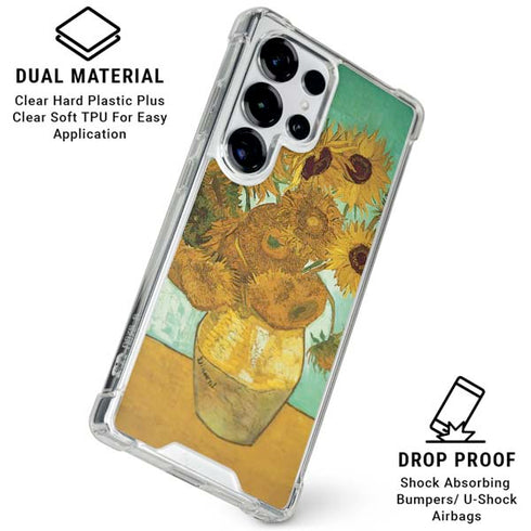 Sunflowers 1888 by Van Gogh Galaxy S25 Ultra Clear Case