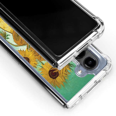 Sunflowers 1888 by Van Gogh Galaxy Z Fold5 5G Clear Case