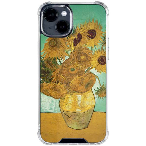 Sunflowers 1888 by Van Gogh iPhone 15 Clear Case