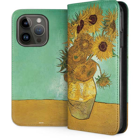 Sunflowers 1888 by Van Gogh iPhone 15 Pro Folio Case