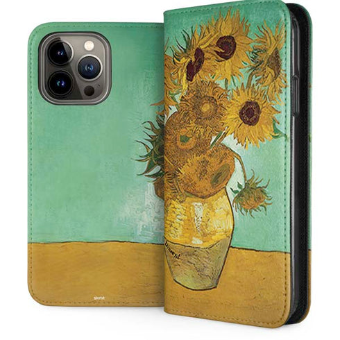 Sunflowers 1888 by Van Gogh iPhone 15 Pro Max Folio Case