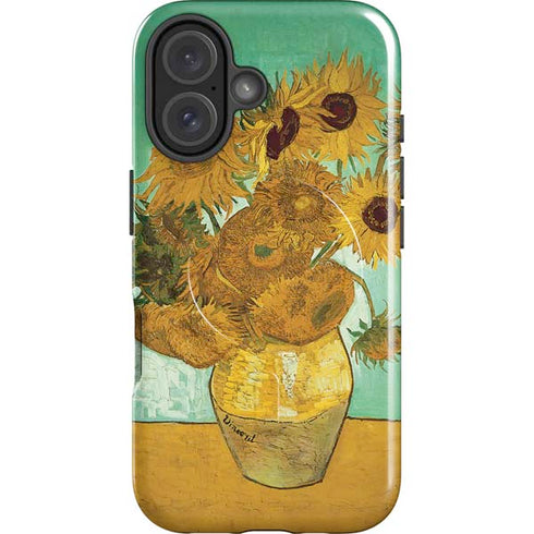 Sunflowers 1888 by Van Gogh iPhone 16 Magsafe Impact Case