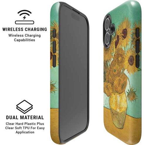 Sunflowers 1888 by Van Gogh iPhone 16 Magsafe Impact Case