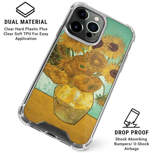Sunflowers 1888 by Van Gogh iPhone 16 Pro Max Clear Case