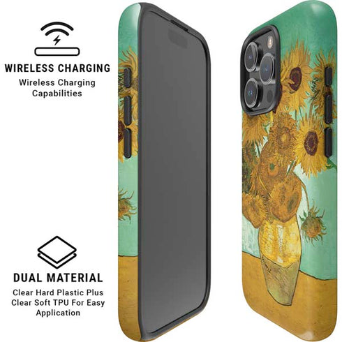 Sunflowers 1888 by Van Gogh iPhone 16 Pro Max Magsafe Impact Case