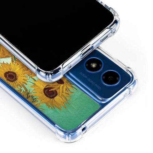 Sunflowers 1888 by Van Gogh Moto G 5G (2024) Clear Case