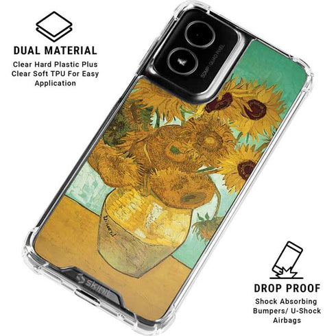 Sunflowers 1888 by Van Gogh Moto G Power 5G (2024) Clear Case