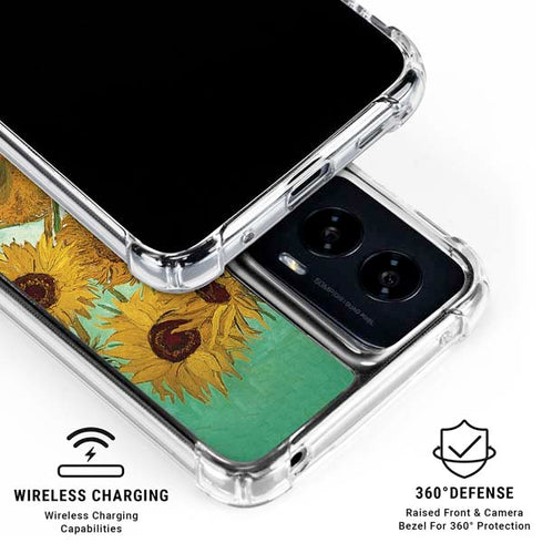 Sunflowers 1888 by Van Gogh Moto G Power 5G (2024) Clear Case