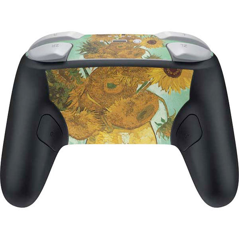Sunflowers 1888 by Van Gogh Nintendo Switch 2 (2025) Pro Controller Skin