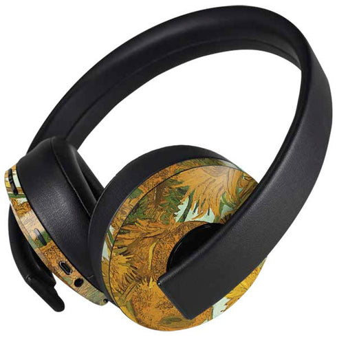 Sunflowers 1888 by Van Gogh PlayStation 4 Gold Wireless Headset Skin