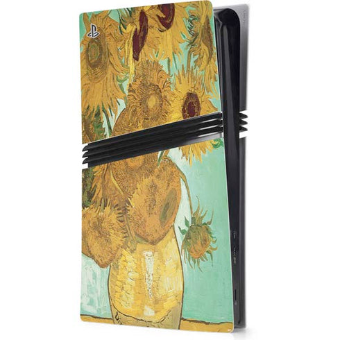 Sunflowers 1888 by Van Gogh PS5 Pro Console Skin