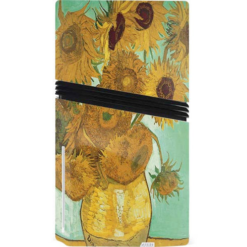 Sunflowers 1888 by Van Gogh PS5 Pro Disk Bundle Skin