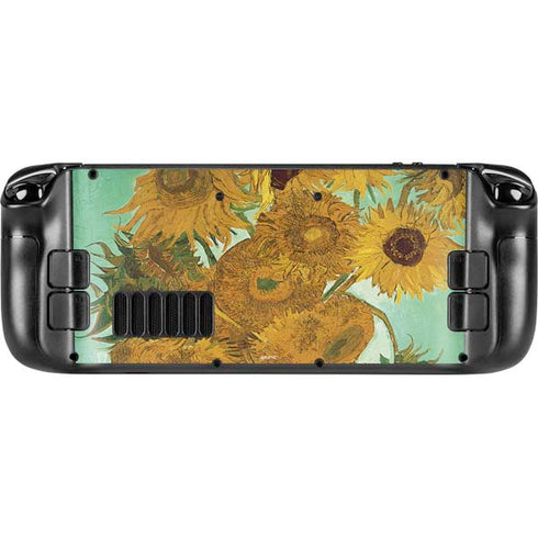 Vincent Van Gogh Sunflowers 1888 Steam Deck Handheld Gaming Computer Skin