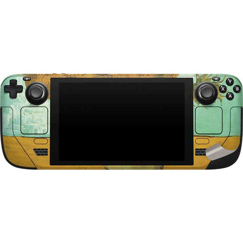 Vincent Van Gogh Sunflowers 1888 Steam Deck Handheld Gaming Computer Skin
