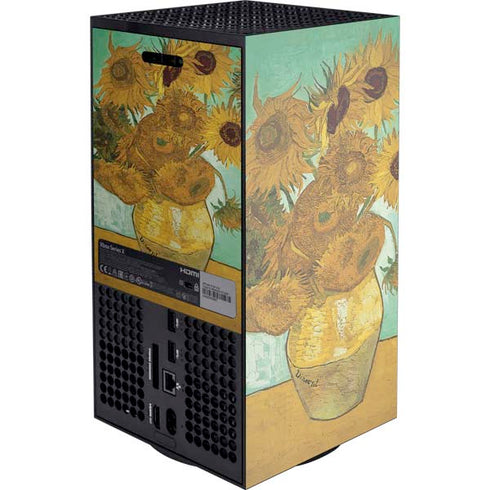 Sunflowers 1888 by Van Gogh XBox Series X Digital Edition Console Skin