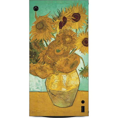 Sunflowers 1888 by Van Gogh XBox Series X Digital Edition Console Skin