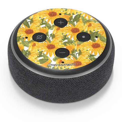 Bouffants and Broken Hearts Sunflowers Amazon Echo Dot Skin