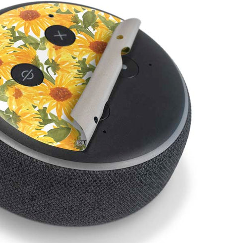 Bouffants and Broken Hearts Sunflowers Amazon Echo Dot Skin