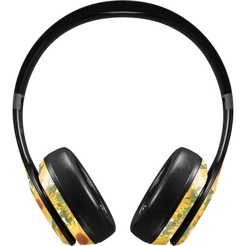 Bouffants and Broken Hearts Sunflowers Beats Solo 4 Wireless Headphones Skin