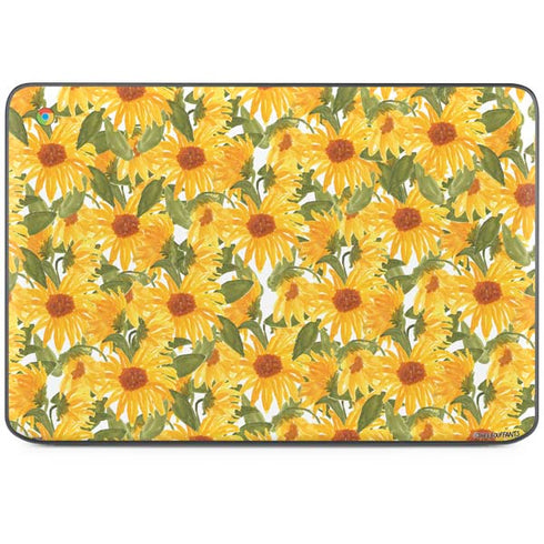 Bouffants and Broken Hearts Sunflowers HP Chromebook Skin