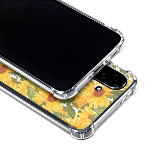 Bouffants and Broken Hearts Sunflowers Galaxy A36 5G Clear Case