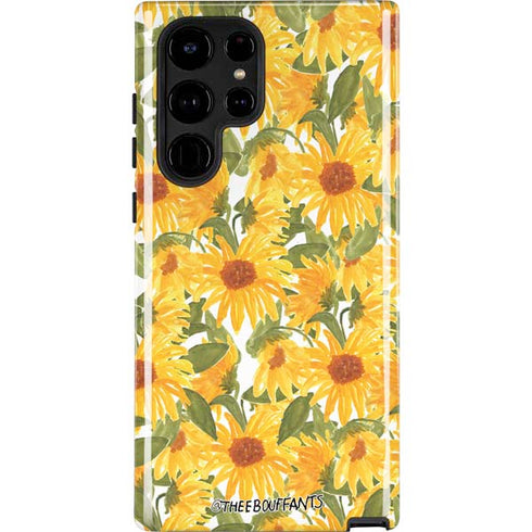 Bouffants and Broken Hearts Sunflowers Galaxy Cases