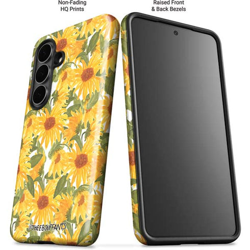 Bouffants and Broken Hearts Sunflowers Galaxy S26 Plus Impact Case