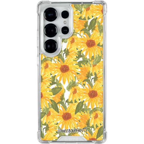 Bouffants and Broken Hearts Sunflowers Galaxy S26 Ultra Clear Case