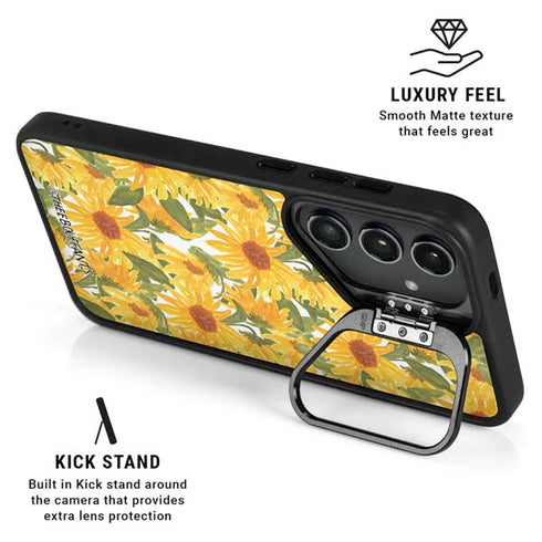 Bouffants and Broken Hearts Sunflowers Galaxy S26 Ultra Kickstand Case