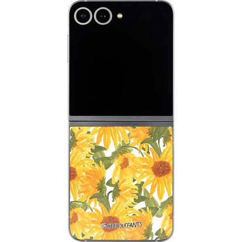 Bouffants and Broken Hearts Sunflowers Galaxy Z Flip6 Skin