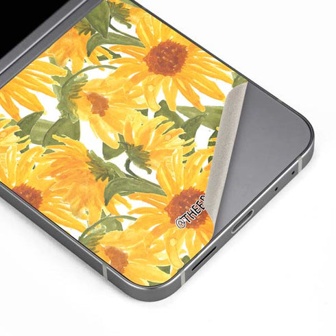 Bouffants and Broken Hearts Sunflowers Galaxy Z Flip6 Skin