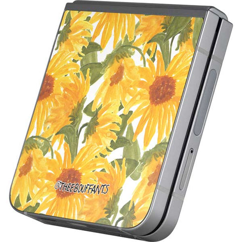 Bouffants and Broken Hearts Sunflowers Galaxy Z Flip6 Skin