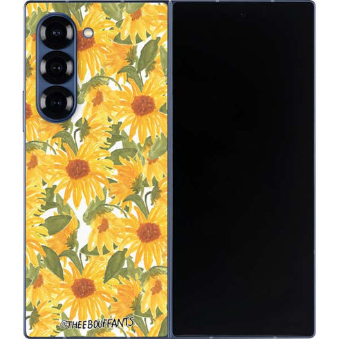 Bouffants and Broken Hearts Sunflowers Galaxy Z Fold6 Skin
