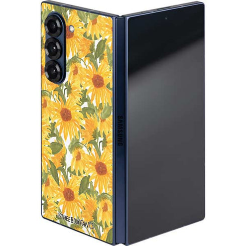 Bouffants and Broken Hearts Sunflowers Galaxy Z Fold6 Skin