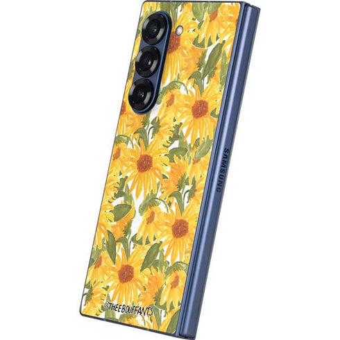 Bouffants and Broken Hearts Sunflowers Galaxy Z Fold6 Skin
