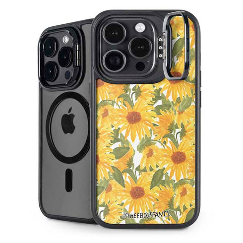 Bouffants and Broken Hearts Sunflowers iPhone 13 Pro Max Kickstand Case