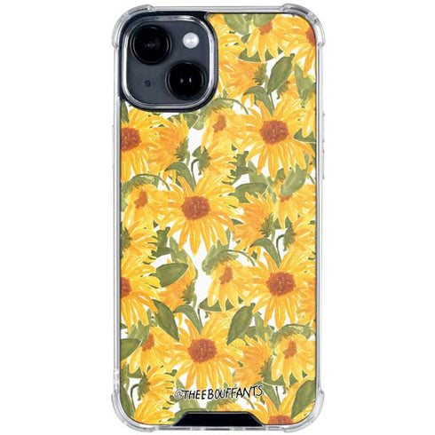 Bouffants and Broken Hearts Sunflowers iPhone 15 Clear Case