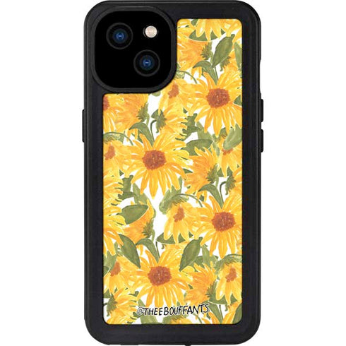Bouffants and Broken Hearts Sunflowers iPhone 15 Plus Waterproof Case