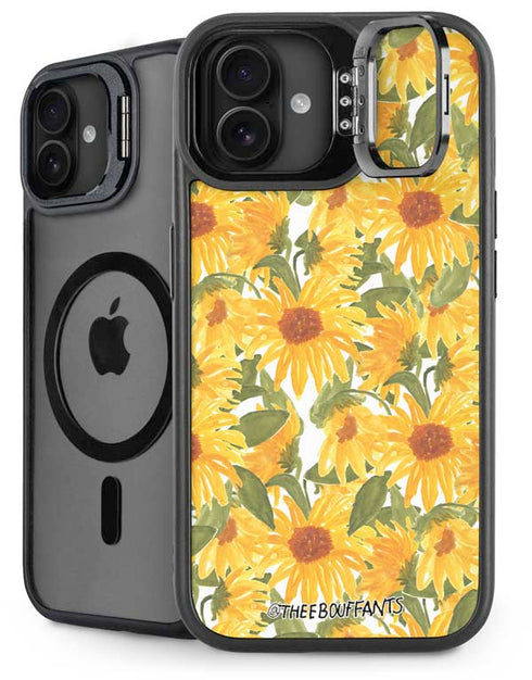 Bouffants and Broken Hearts Sunflowers iPhone 16 Plus Kickstand Case