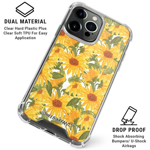 Bouffants and Broken Hearts Sunflowers iPhone 16 Pro Clear Case
