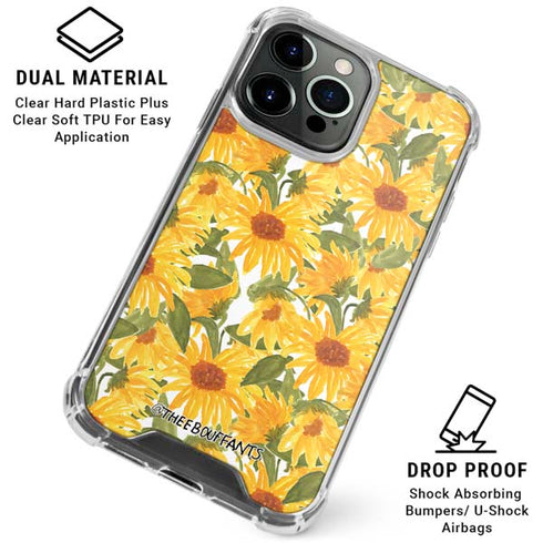 Bouffants and Broken Hearts Sunflowers iPhone 16 Pro Max Clear Case