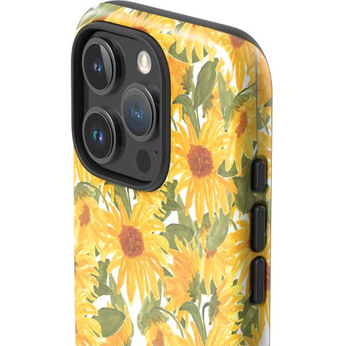Bouffants and Broken Hearts Sunflowers iPhone 16 Pro Max Impact Case