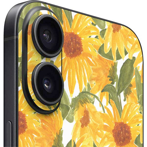 Bouffants and Broken Hearts Sunflowers iPhone 16 Skin