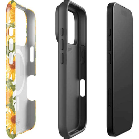 Bouffants and Broken Hearts Sunflowers iPhone 17 Pro Magsafe Impact Case