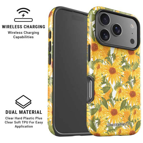 Bouffants and Broken Hearts Sunflowers iPhone 17 Pro Magsafe Impact Case