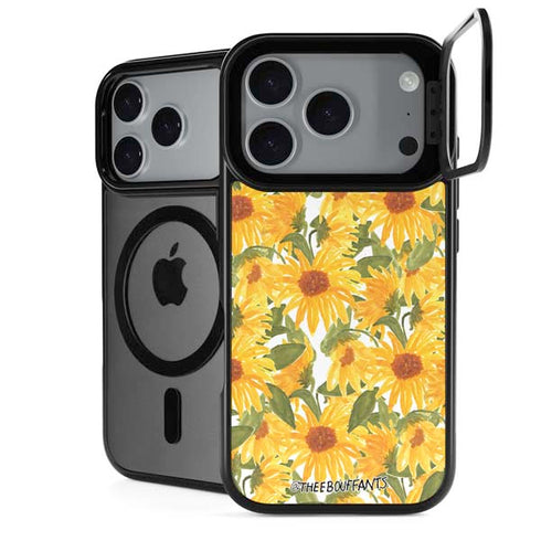 Bouffants and Broken Hearts Sunflowers iPhone 18 Pro Kickstand Case