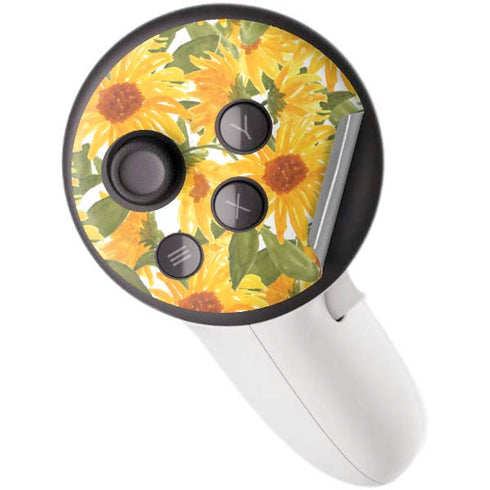 Bouffants and Broken Hearts Sunflowers Meta Quest 3S Skin