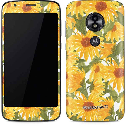 Bouffants and Broken Hearts Sunflowers Moto E5 Play Skin