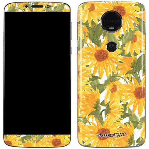 Bouffants and Broken Hearts Sunflowers Moto E5 Plus Skin